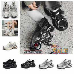 High rise popular thick soled dad shoes women new China-Chic casual sneakers womens lace-up size35-44 summer spring autumn Clunky Sneaker sliver couple 2024 Eur35-44