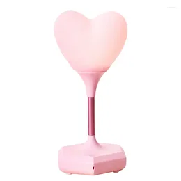 Night Lights SV-USB LED Press Dimming Heart Silicone Light Kids Bedroom Home Modern Indoor Study Creative Gift Lamp