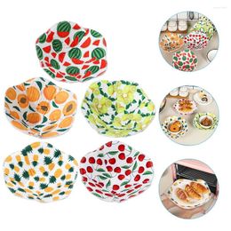 Dinnerware Sets 5 Pcs Insulated Bowl Set Microwave Safe Bowls Pot Holders For Kitchen Ovens Hugger Anti-slip Cover Insulation Pads Covers