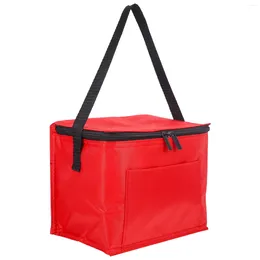 Dinnerware Picnic Thermal Bag Tote Bags Lunch Storage Small Soft Sided Cooler Cloth Non-woven Fabric Insulated Basket Portable Pizza