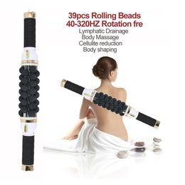 Slimming Machine Back Massager 320Hz Roller Massage Cellulite Reduction Fitness Lymphatic Drainage Rolling Beads Cylinder Therapy Body Conto