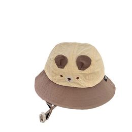 Baby Boy Bucket Toddler Kids Hat Hat UPF 50+ larga lareira Caps de praia ao ar livre Tocam chapéu