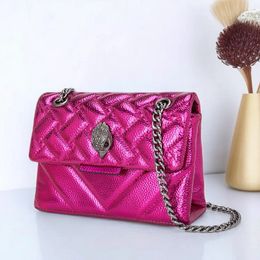 Women Shoulder Bag Mini Phone Crossbody Bags Eagle Head Pu Grid Ladies Casual Wallet Brand Purse Handbags 240509