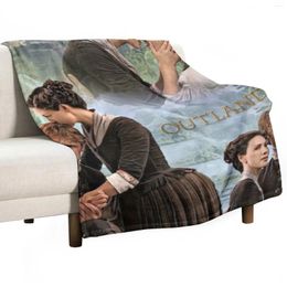 Blankets Jamie And Claire Fraser/Outlander Throw Blanket Thermals For Travel Sofa Quilt Personalized Gift Decorative