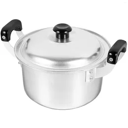 Double Boilers Deepened And Thickened Aluminum Alloy Double-eared Small Soup Pot Pans Noodle Rice For Kitchen Binaural Noodles With Handle