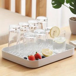 Tea Trays Pc 2-Tier Drain Tray Large Dish Drying Pad For Kitchen Counter FruitDrain Water Drip Holder Cup Fruit Cof