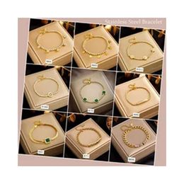 Fashion Jewellery Bracelets Tarnish Free Tree Of Life Jewellery Gold Plated Chain Bracelet Stainless Steel Zircon Bracelet