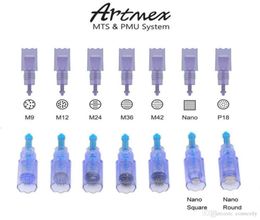 High Quality Artmex Needles V11 V9 V8 V6 MTS PMU Needle cartridges Semi permanent makeup M9 M12 M36 M42 Nano Round Tattoo Needle C5360496