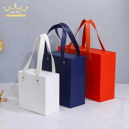 Gift Wrap Large gift packaging box portable handbag Christmas party pull-out drawer style storage empty boxQ240511