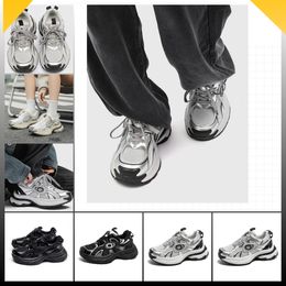 Popular thick soled dad shoes for women new China-Chic versatile casual shoes oversize lovers sneakers for wome Eur35-44 increase women white lace-up chunky sneaker