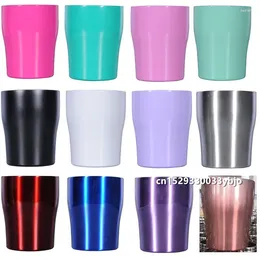 Mugs 50pcs 10oz Wine Tumbler Stainless Steel Kids Milk Cups Vacuum Insulated Double Wall Travel Beer Coffee With Lids