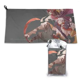 Towel Rakan And Xayah Quick Dry Gym Sports Bath Portable Cute Chibi Vastaya Anime Kawaii Bird