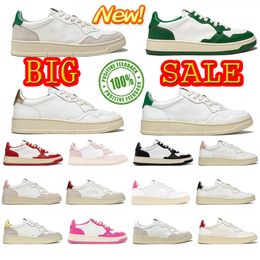 Designer women casual shoes Vintage Trainer lace-up luxury Sneakers Non-Slip Outdoor white leather friction resistance shoes 35-42