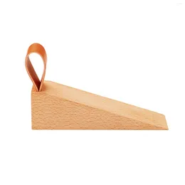 Hooks Door Wedge Stopper Wooden Security Stop Hold Open And Shut No Need To Drill Anti-Collision For Screw Floor Wall Mount Home