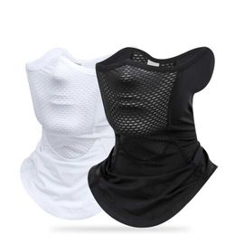 Fashion Face Masks Neck Gaiter UPF 50+Ice Silk Sports Cover Outdoor Dust and Sun Protection Motorcycle Half Q240510