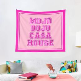 Tapestries Mojo Dojo Casa House Pink Tapestry Aesthetics For Room Wall Decor Hanging Decoration Home Cute Things
