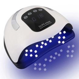 Nail Dryers 320W 72LEDs Big Power UV LED Nail Lamp For Manicure Gel Drying Machine With Large LCD Touch Professional Smart Nail Dryer T240510