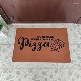 Carpets Custom Entrance Door Mat Come Back When You Have Pizza Doormat For Hallway Non-slip Rug Carpet In Front Floor Mats