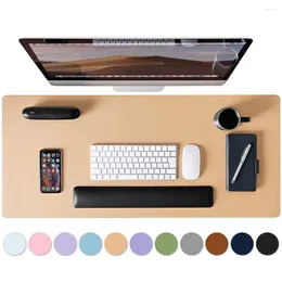 Table Mats 90 45cm Desk Mat Anti-slip Scratch-resistant Waterproof Faux Leather Dirt-resistant Friction Office Desktop Mouse Pad