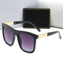 Men Gold Metal Sunglasses Fashion Square Frame Glasses Uv400 Protective Summer Transparent Lens Eyewear 4 Colors ppfashionshop1220592