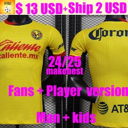 Liga MX Club America home away Soccer Jerseys 24 25 HENRY R.MARTINEZ D.VALDES G.OCHOA FIDALGO fans player version maillot men kids kit Football Shirt Day of the Dead