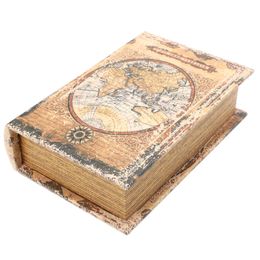 European Style Retro Fake Book Model Vintage Imitation Notebook Model Openable Distressed Storage Book Box Decoration 240511