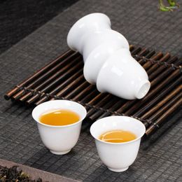 Teaware Sets Dehua High White Porcelain Tea Cup Set Pure Ceramic 10Pcs Per Pack