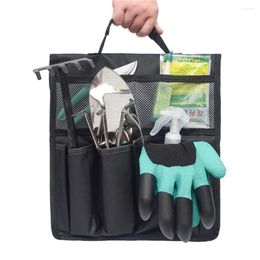 Storage Bags Garden Tool Foldable Portable Oxford Gardening Organiser Tote Bag With Handle Pockets Waterproof Multi-function