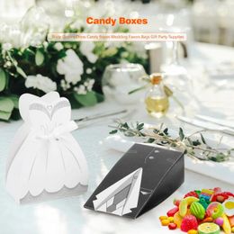 Party Supplies Classic 50pcs Wedding Favour Gift Dresses Adorable Candy Boxes Interesting Style Package Birthday Decor Supply Present