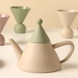Teaware Sets Scandinavian Style Ceramic Tea Set Light Luxury Upscale Household Afternoon Brewing Teapot