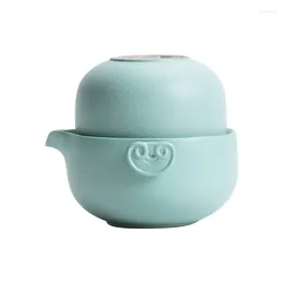 Teaware Sets Ceramic Gongfu Travel Tea Set Gorgeous Chinese Teapot One Pot Cups Portable Carrying Case