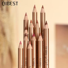 QI 12 Colors Lip Pencils Matte Lipliner Pencil Waterproof Lipstick Lip Liner Pen Smooth Nude Lipstick Pens For Lips Makeup 240506