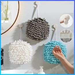 Towel Wipe Handball Chenille Absorbent Hands Fast-Drying Soft Hangable Ball Bathroom Supplies