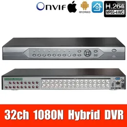 32ch 1080N DVR 6 En 1 Coaxiales CVI TVI AHD Sistemas De Videovigilancia Hybrid NVR Para 8CH IP Soporte Wifi USB XMEYE