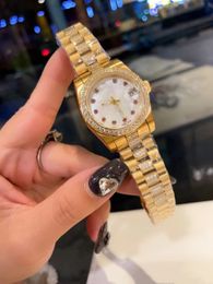 Classic quartz watch calendar watch, stainless steel strap, Colour diamond crystal inlaid technology, waterproof design travel precision, originality