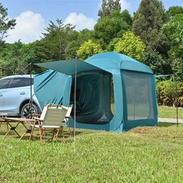 Tents and Shelters Car roof extension tent automatic pop-up 3-4 person self driving outdoor camping shelter SUV beach canopy rainproof yurtQ240511