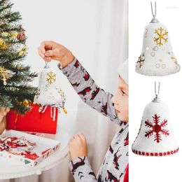 Party Supplies Santa Claus Bell Pendant 6Pcs Christmas Tree Decoration Ornaments Hanging Xmas Year 2024 Ornament
