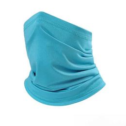 Fashion Face Masks Neck Gaiter Quick drying neck cap with ice filament sunscreen facial mask breathable bicycle summer multi-function outdoor dust-proof Q240510