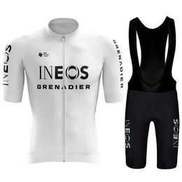 Fans Tops Tees Bicycle 2024 INEOS Mens Summer Clothing Mtb Shorts Jersey Set Sports Pants gel Uniform Road Q240511