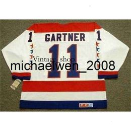 Vin Weng MIKE GARTNER 1988 CCM Vintage Home Hockey Jersey All Stitched Top-quality Any Name Any Number Any Size Goalie-Cut
