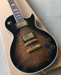 Tiger Flame custom electric guitar mahogany body guitar