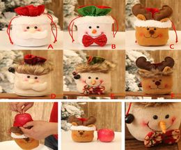 Christmas Candy Gifts Bags Cute Santa Claus Snowman Elk Drawstring Pouch Chocolate Apple Bag Xmas Tree new year home decorations7602555