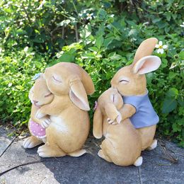 Cute and Creative Courtyard Rabbit Living Room Resin Crafts, Garden Decorations, New Products