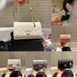 Luxurys Genuine Leather Crossbody designers bag Clutch quilted classic Women cosmetic summer BOY tote bag handbag Shoulder fashion Purses Little Golden