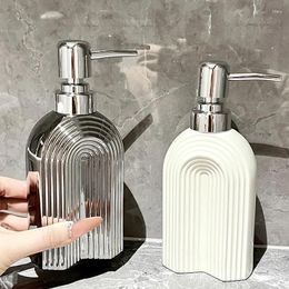 Liquid Soap Dispenser 350ML Ceramic Arched Lotion Hand Sanitizer Bottle Shampoo Container Bathroom Accessories