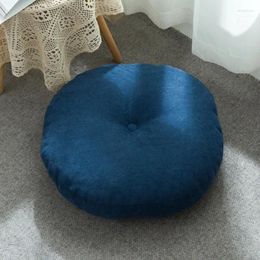 Pillow Round Thickened S Solid Blue Floor Chair Meditation Futon Tatami Mats On The Ground 42 47 55cm Home Decor