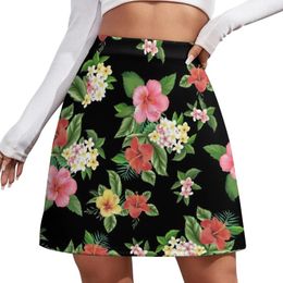 Skirts Hawaiian Shirt Reversed Floral Print Made In Hawaii Mini Skirt Clothing Women's Korea Stylish