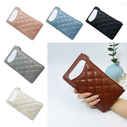 Wallets Solid Color Women Wallet Portable Large Capacity Zipper Mobile Phone Bag Pu Leather Coin Purse