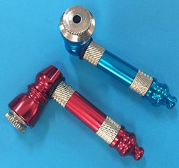 Fast Ship from the USA metal smoking pipe good quality nice colors aluminum anodized tobacco pipe8204250