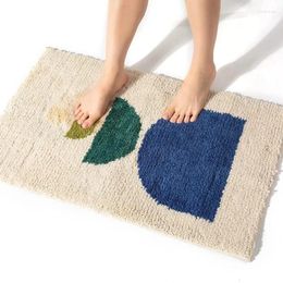 Bath Mats Inyahome Boho Bathroom Rugs Cute Shower Rug Sunrise Machine Washable Floor Carpet For And Bathtub